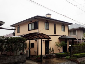 筑紫野市　Ｓ様邸　外壁　屋根塗装工事　完了